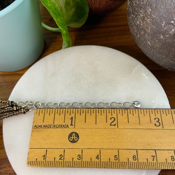 Silpada Silver and Bronze Seed Bead Necklace - Picture 9 of 12